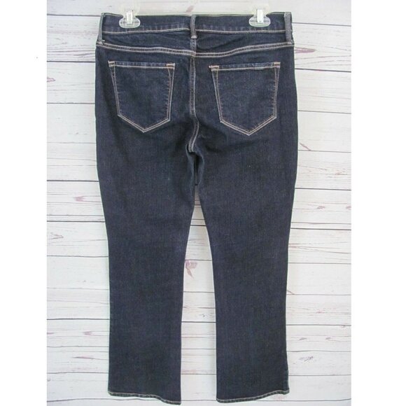Old Navy Jeans Womens Size 6 Short (29 x 29) Diva Bootcut Stretch Dark Wash EUC - Picture 2 of 12